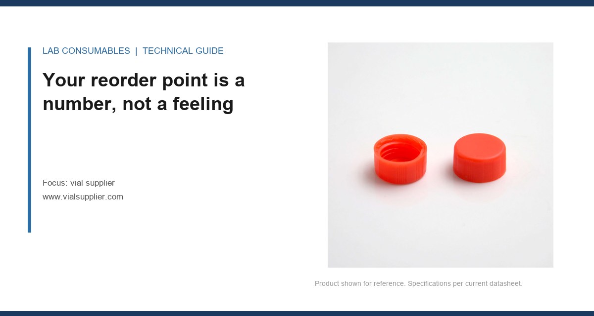 Your reorder point is a number, not a feeling