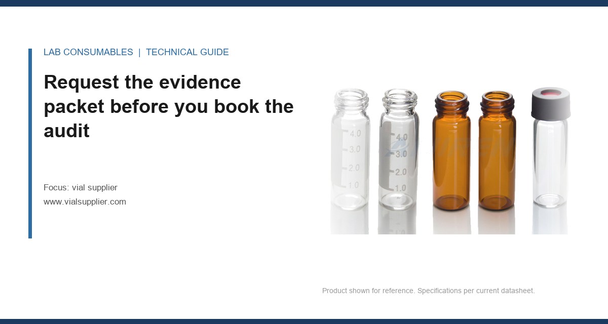 Request the evidence packet before you book the audit