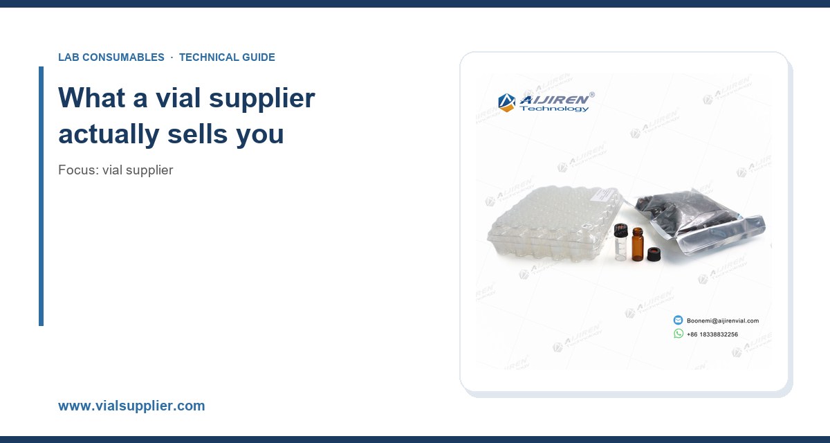 What a vial supplier actually sells you